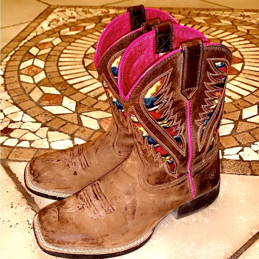 ARIAT kids sarape cowgirl boots
